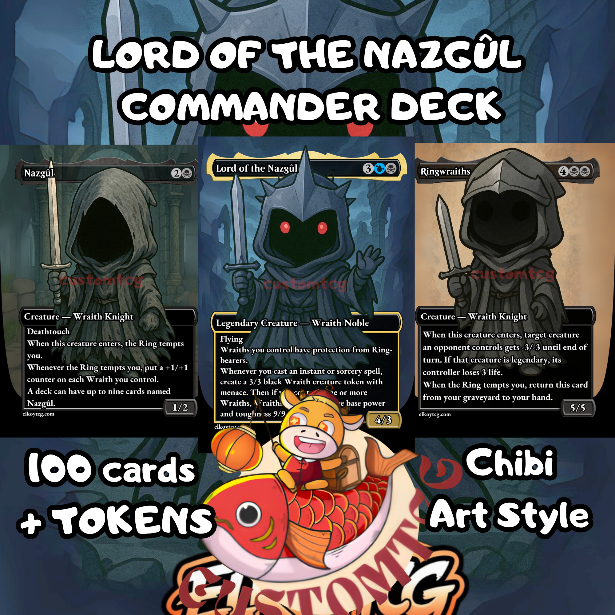 mtg commander nazgul deck Lord of the Nazgûl Chibi Deck – Elkoychibi