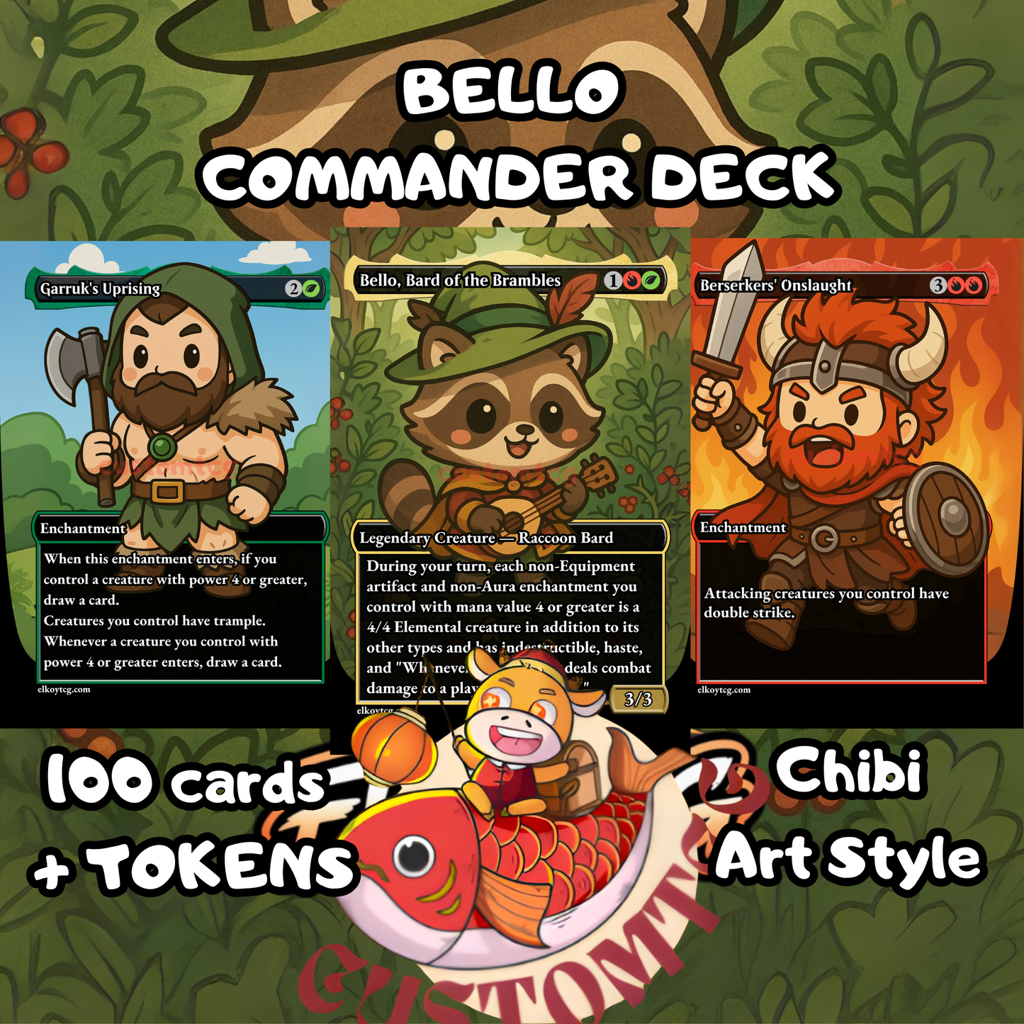 Bello, Bard of the Brambles Chibi Deck