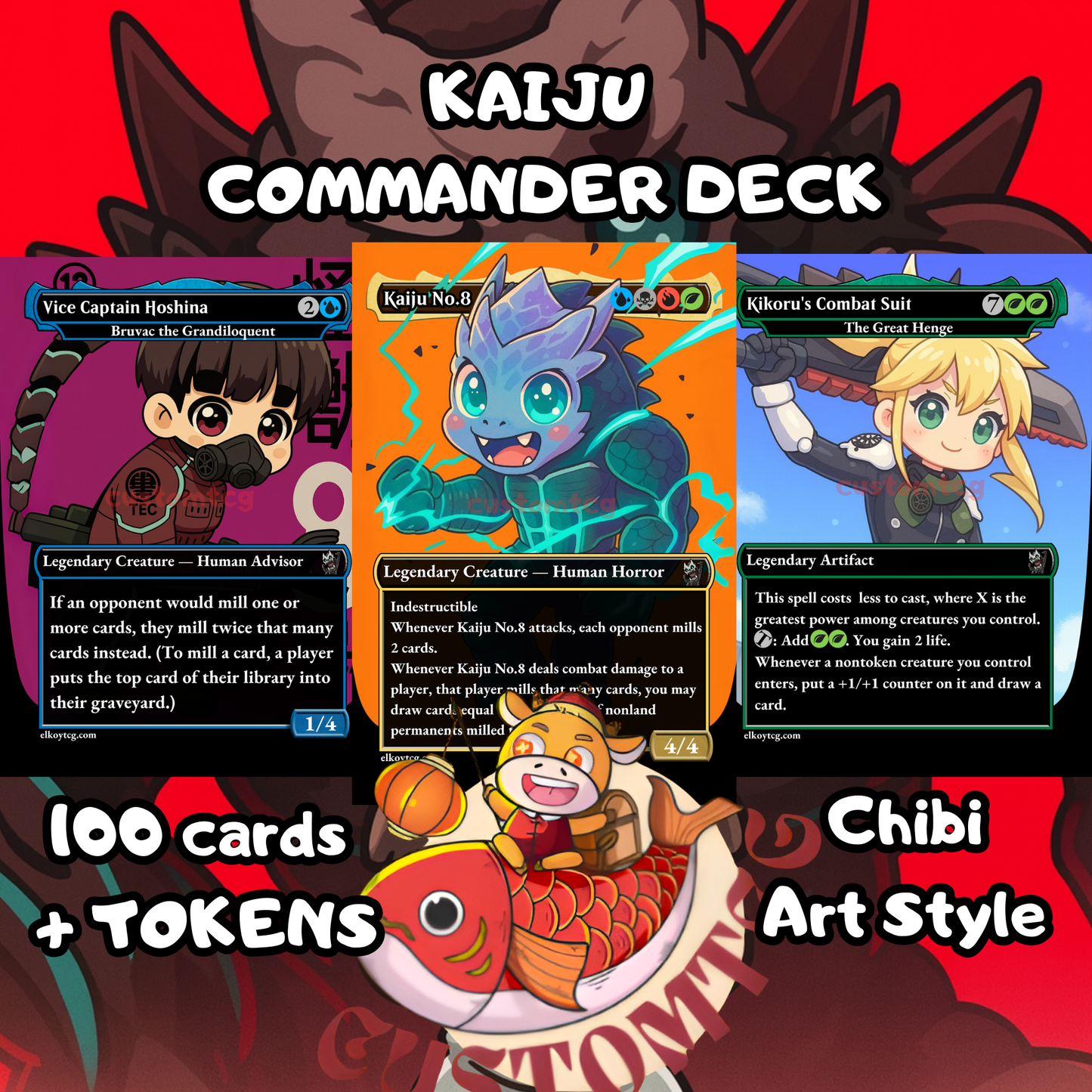 Kaiju Chibi Custom Deck