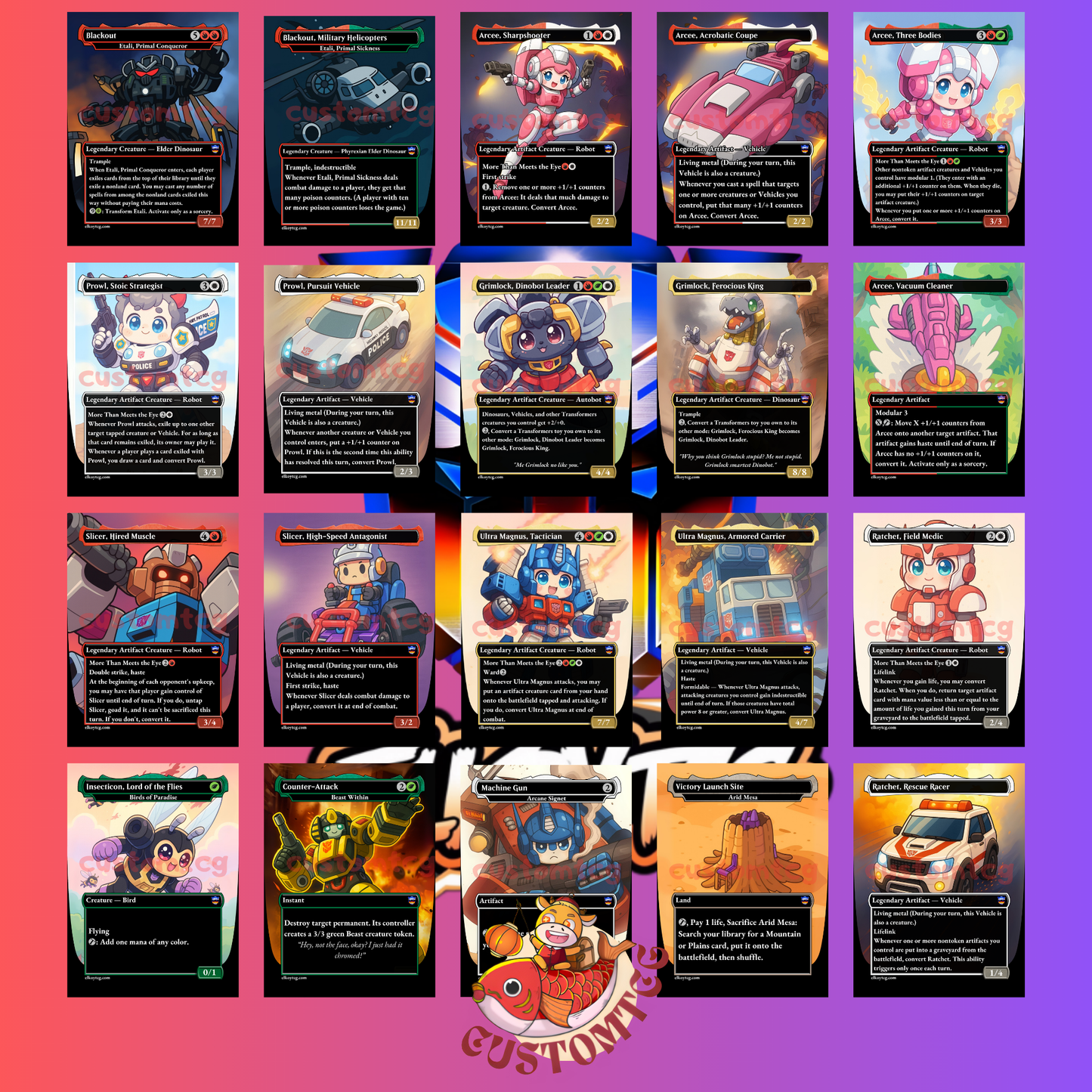 Transformers Chibi Deck
