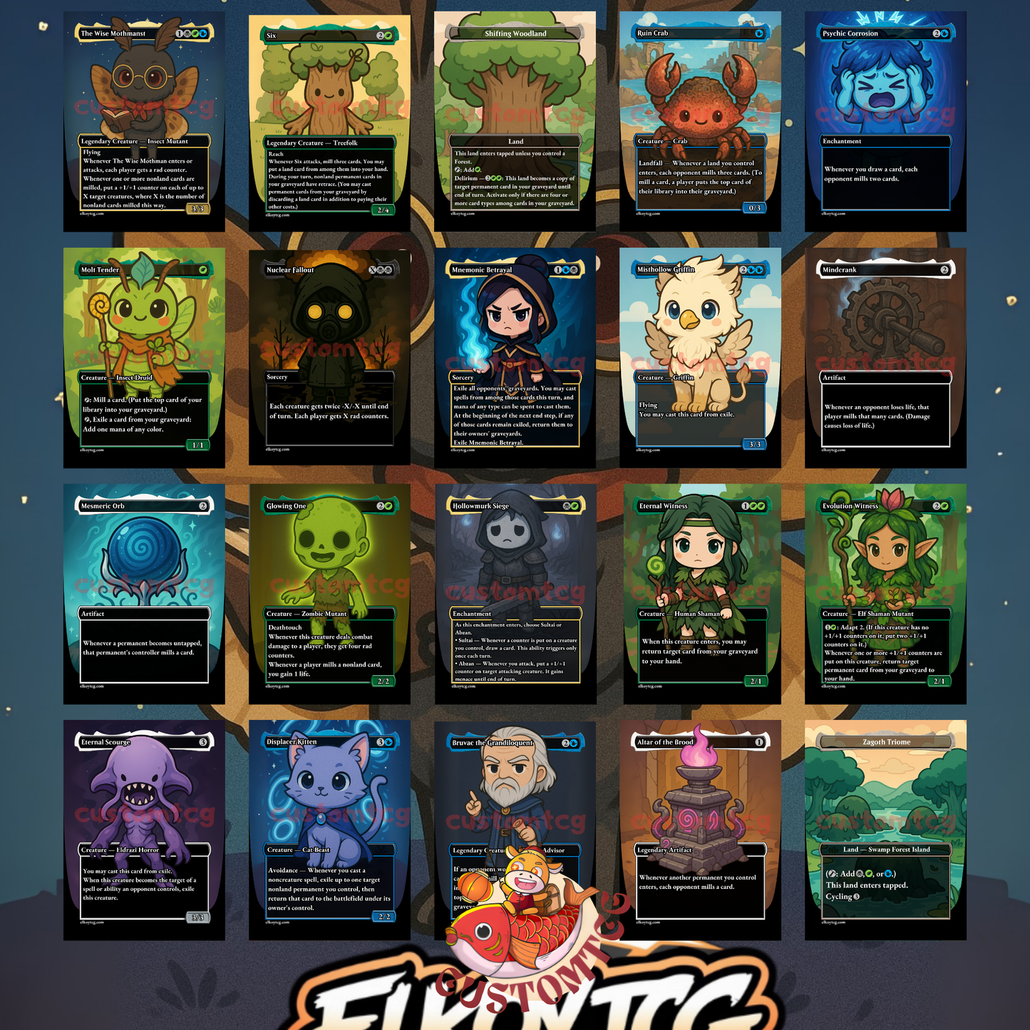 The Wise Mothman Chibi Deck