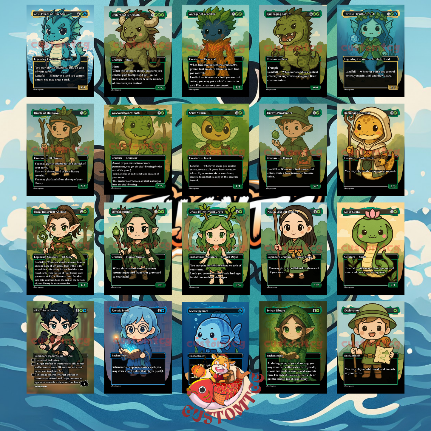 Aesi, Tyrant of Gyre Strait – Custom Deck
