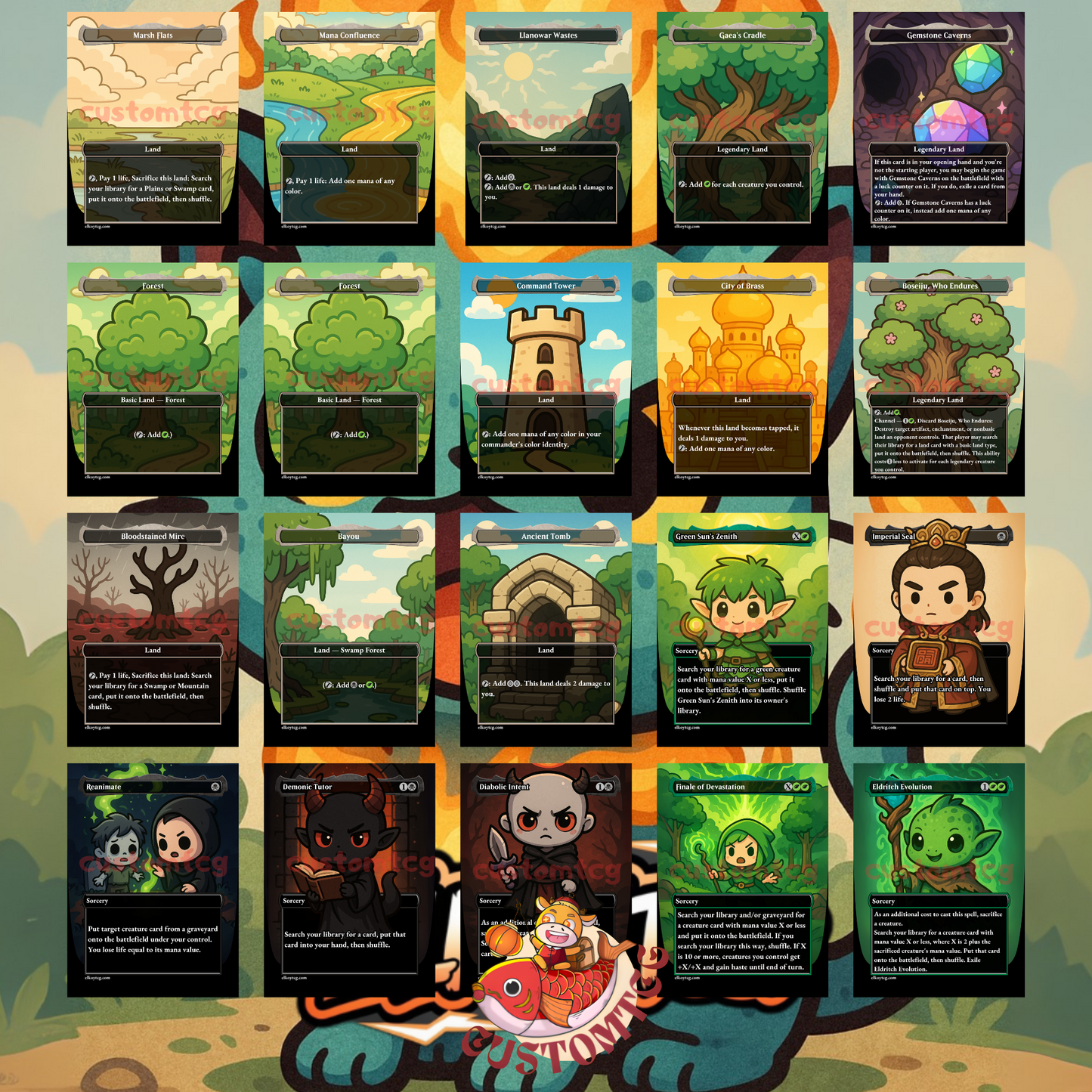 Ygra, Eater of All Chibi Deck