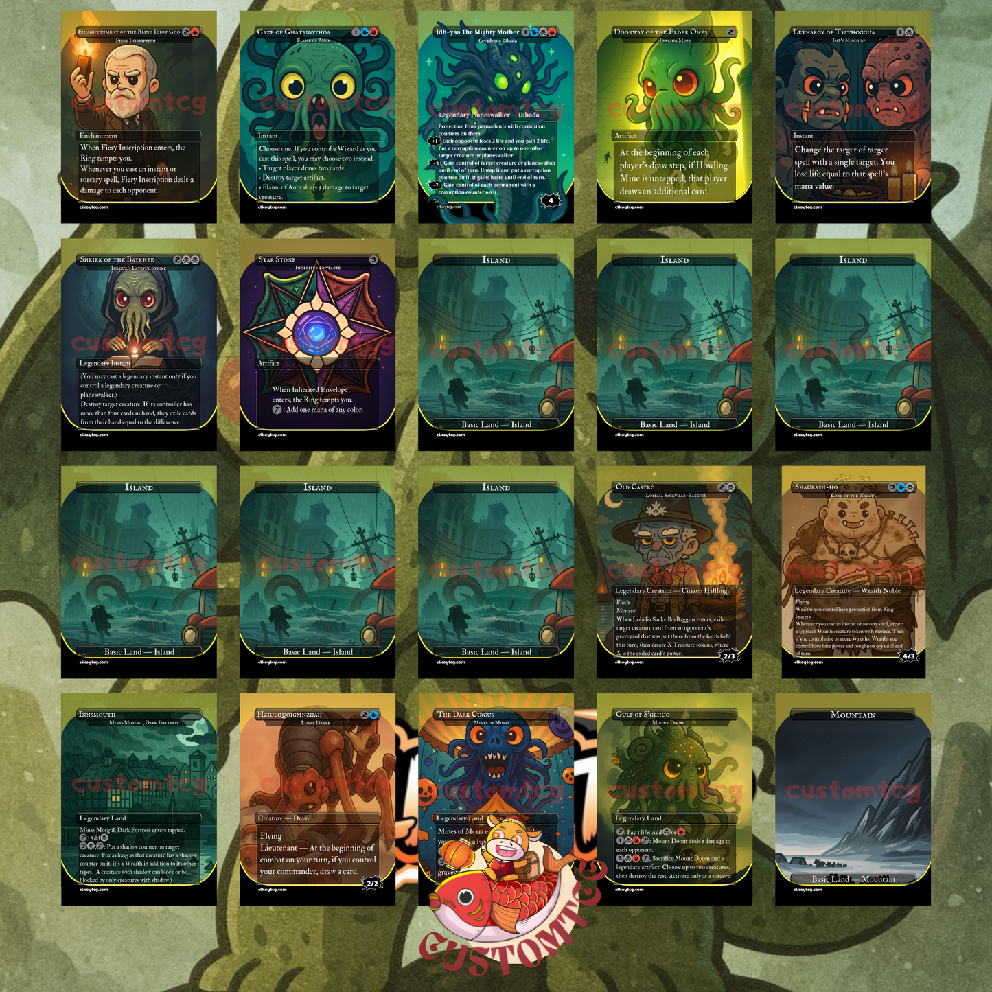 Cthulhu Chibi Custom Deck