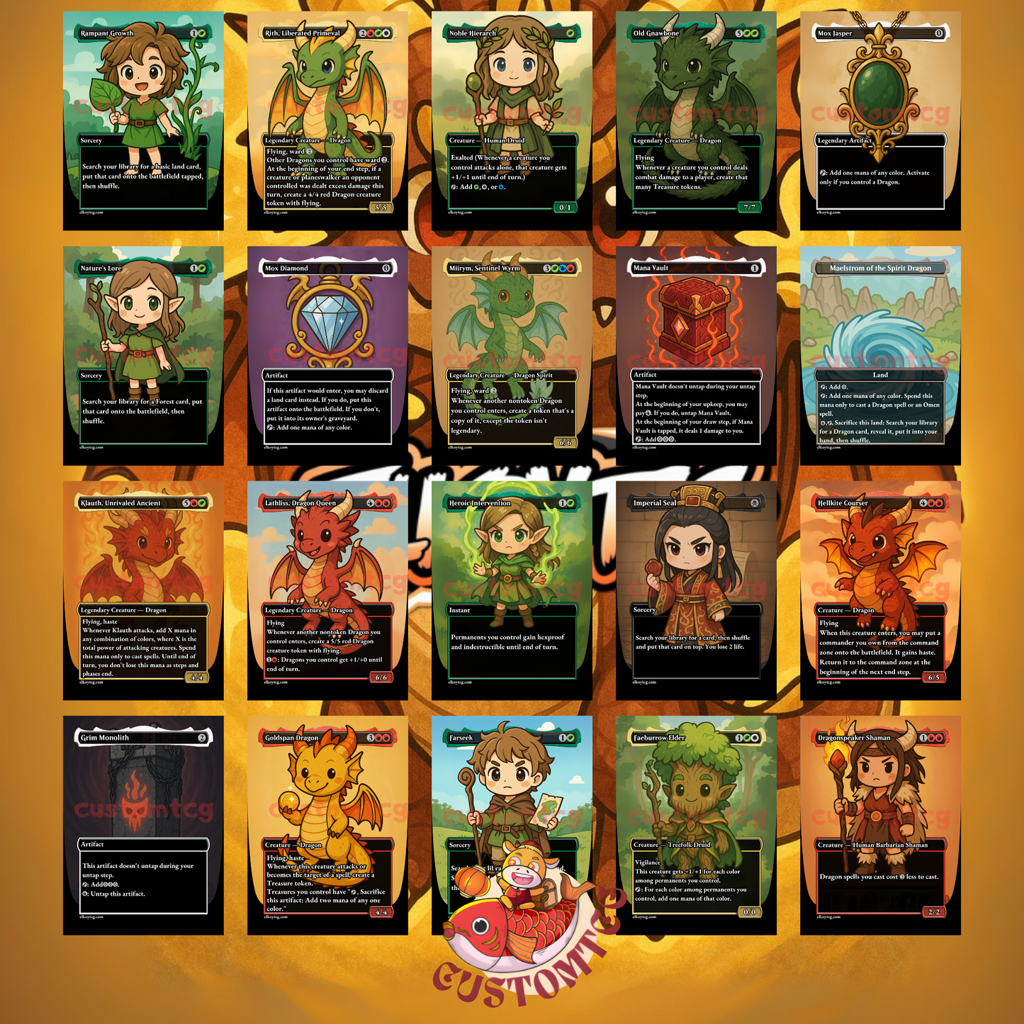 The Ur-Dragon Chibi Deck