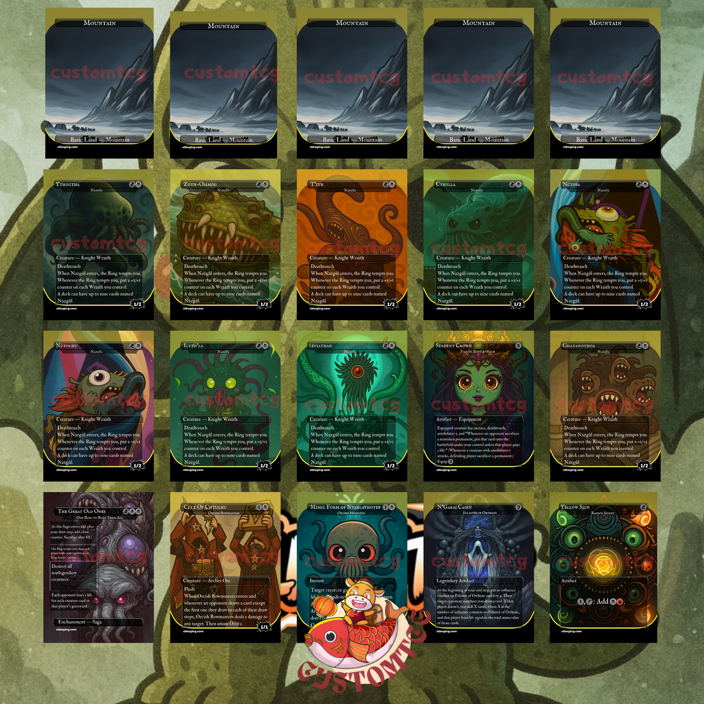 Cthulhu Chibi Custom Deck