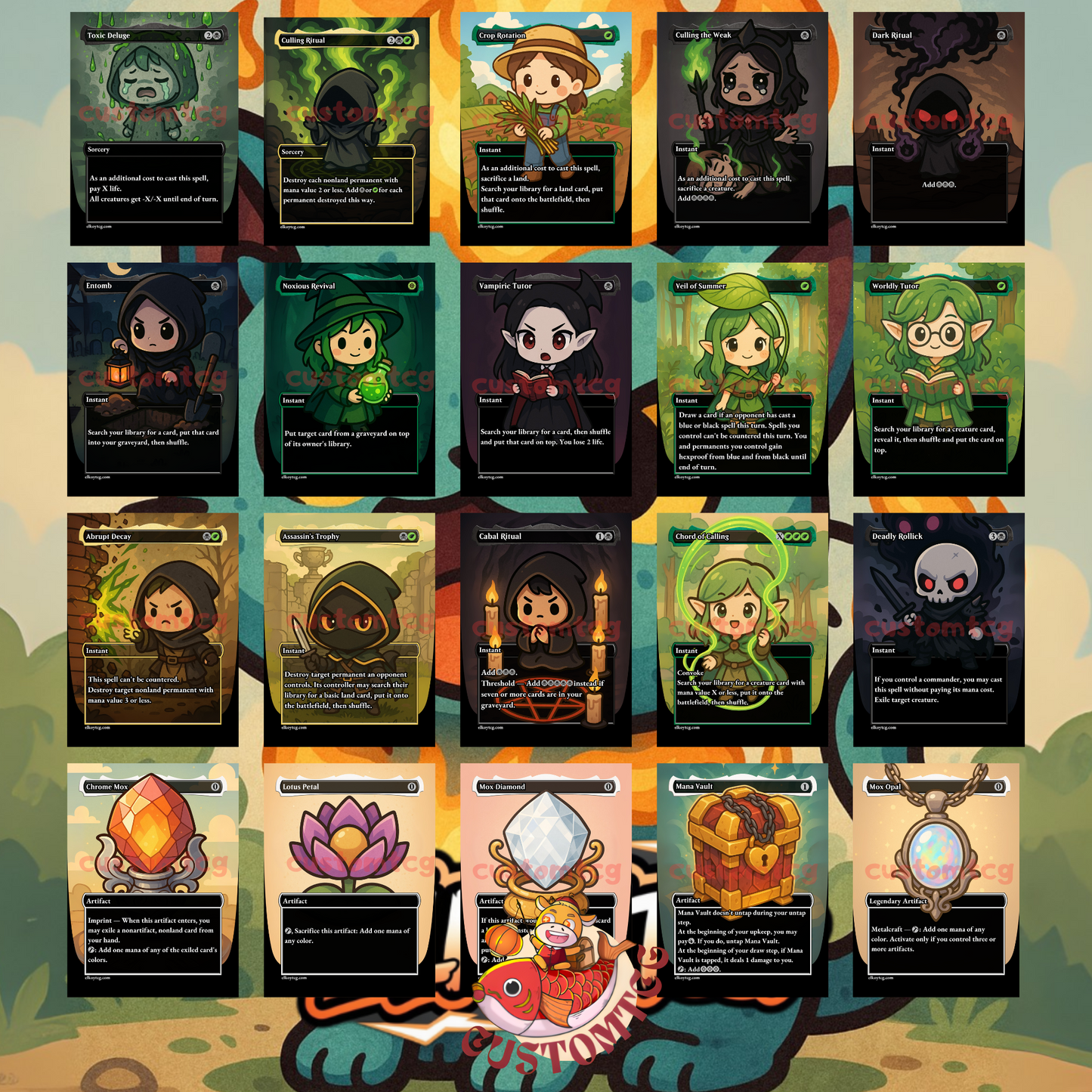Ygra, Eater of All Chibi Deck