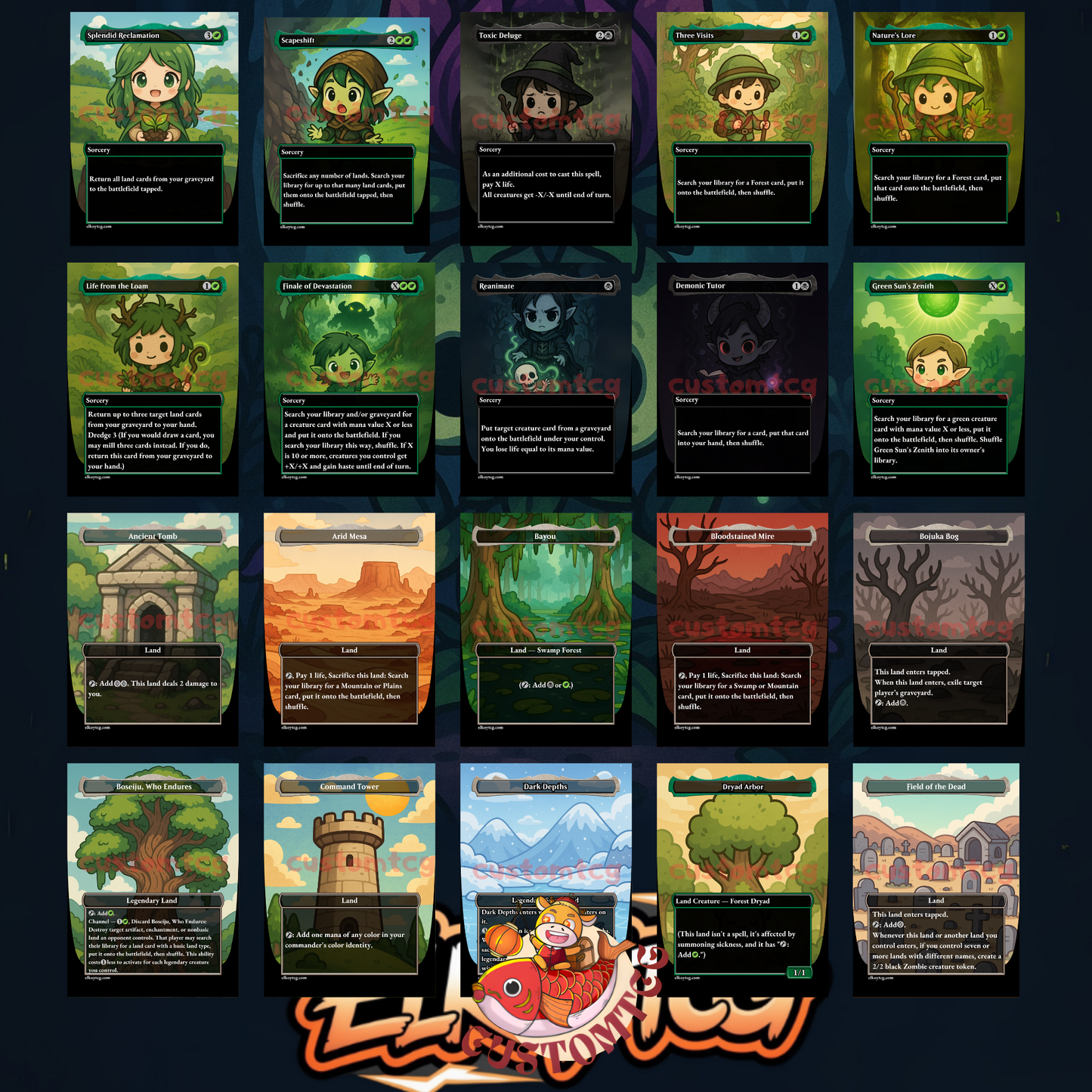 The Necrobloom Chibi Deck