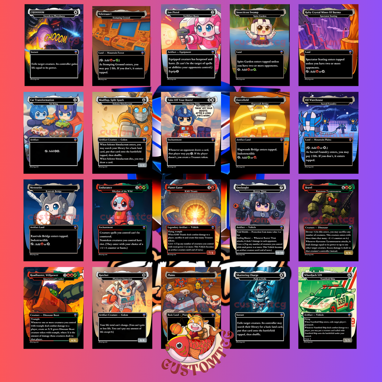Transformers Chibi Deck