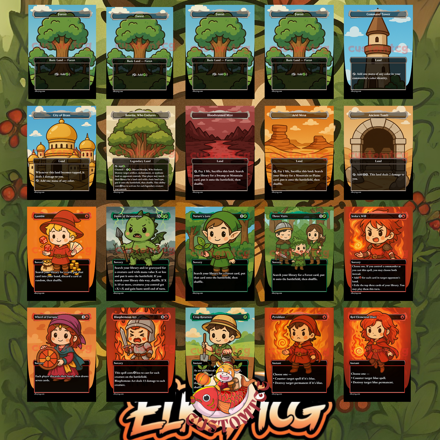 Bello, Bard of the Brambles Chibi Deck