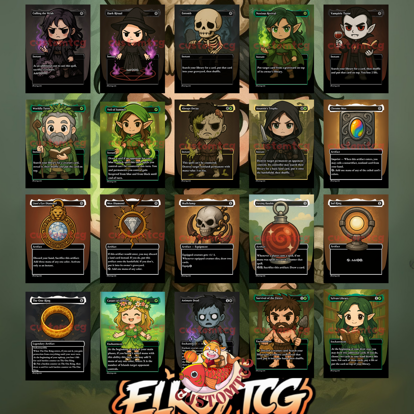 Meren of Clan Nel Toth Chibi Deck