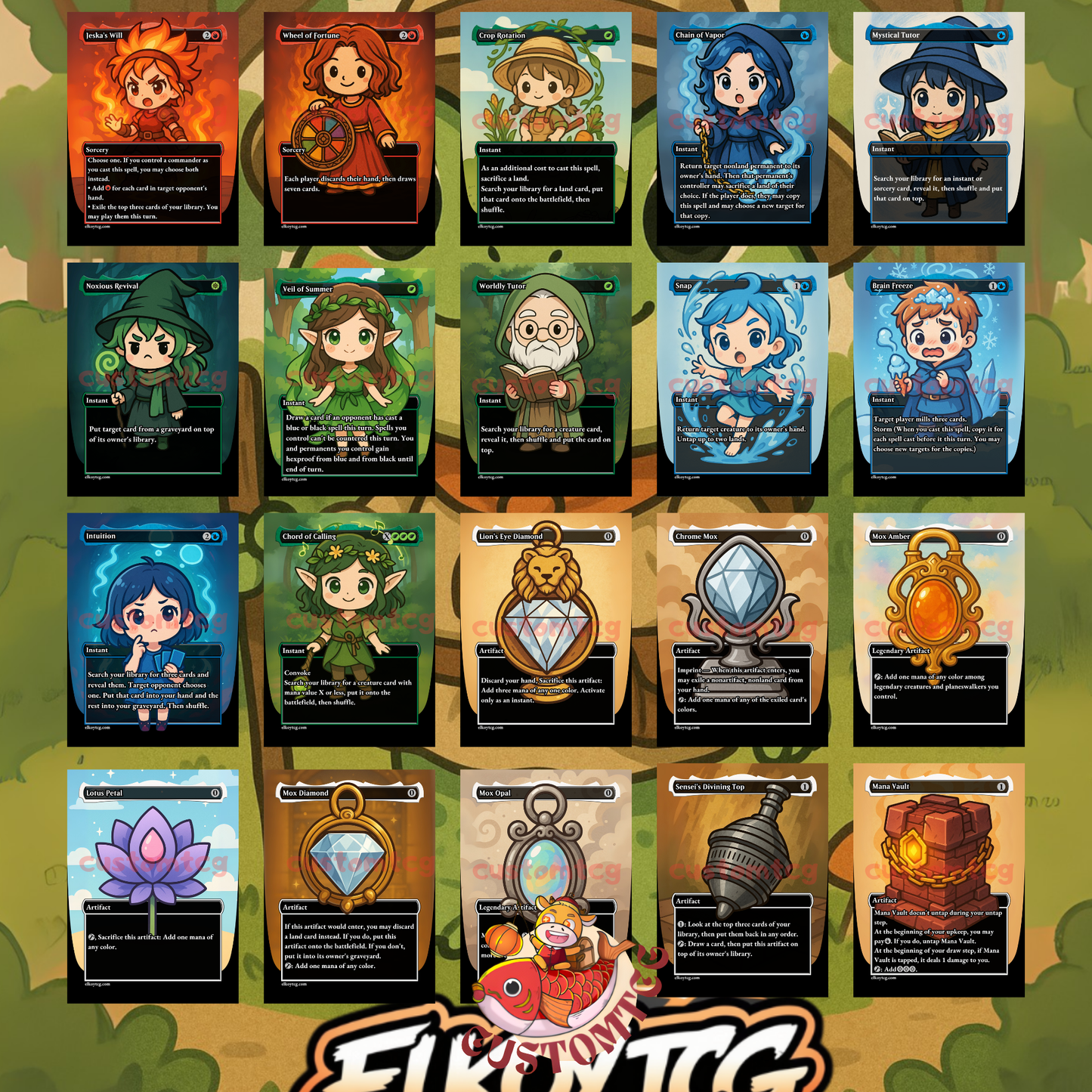 Flubs, the Fool Chibi Deck