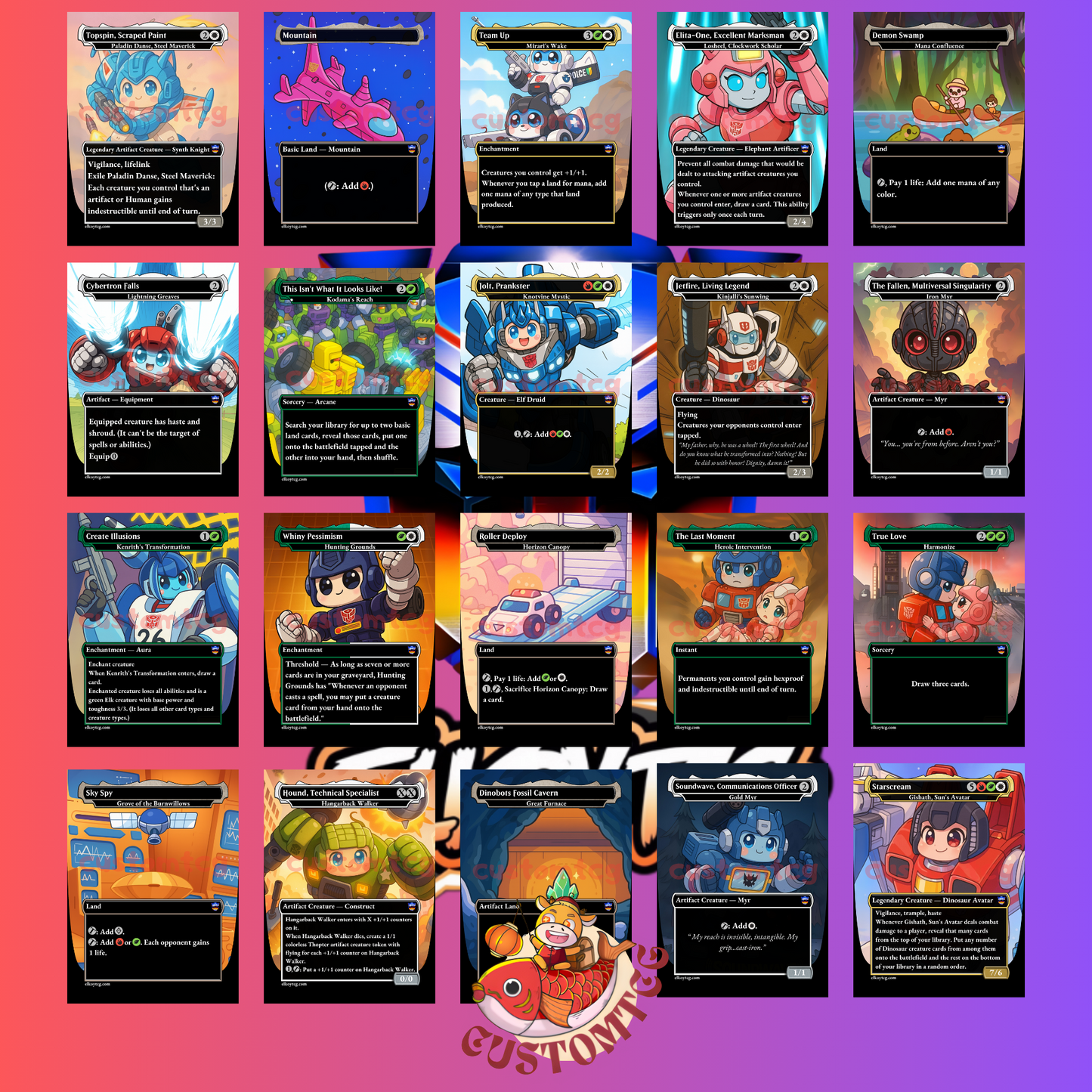 Transformers Chibi Deck