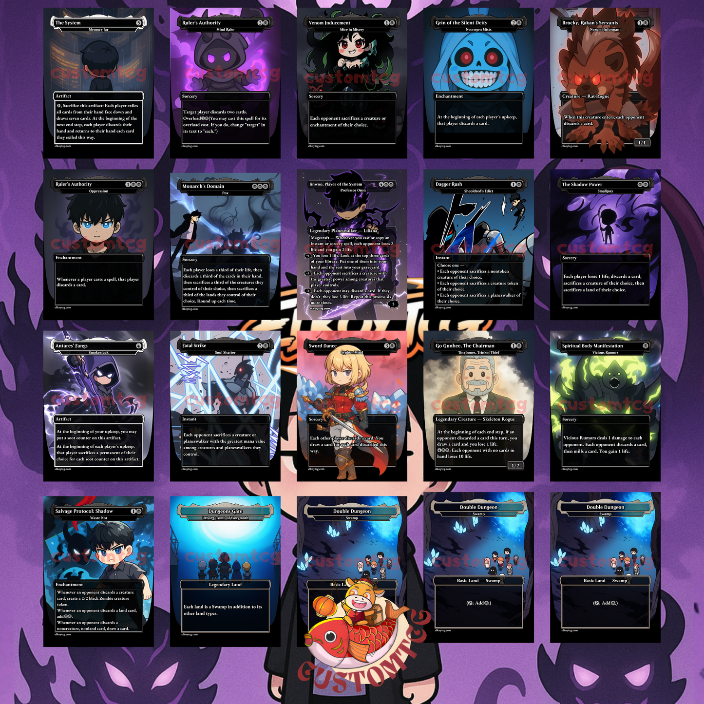 Solo Level Chibi Deck
