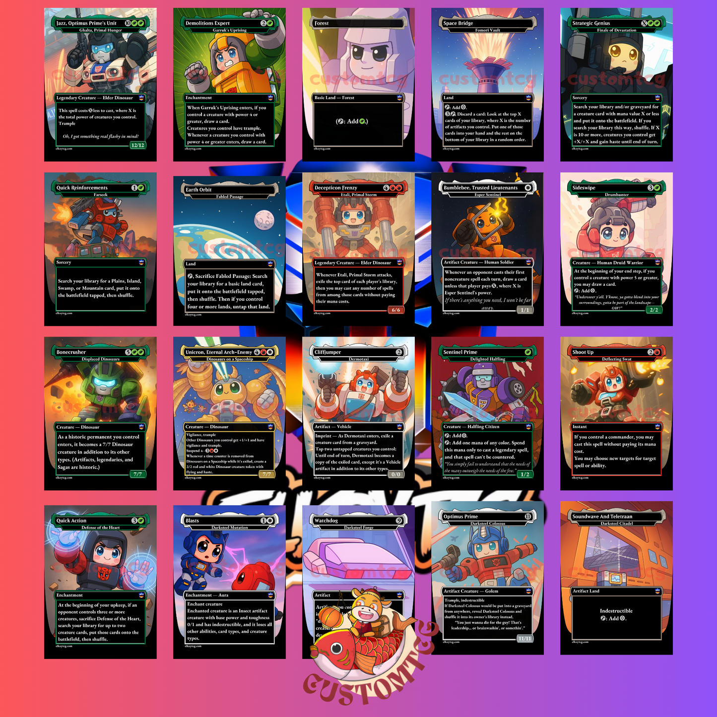 Transformers Chibi Deck