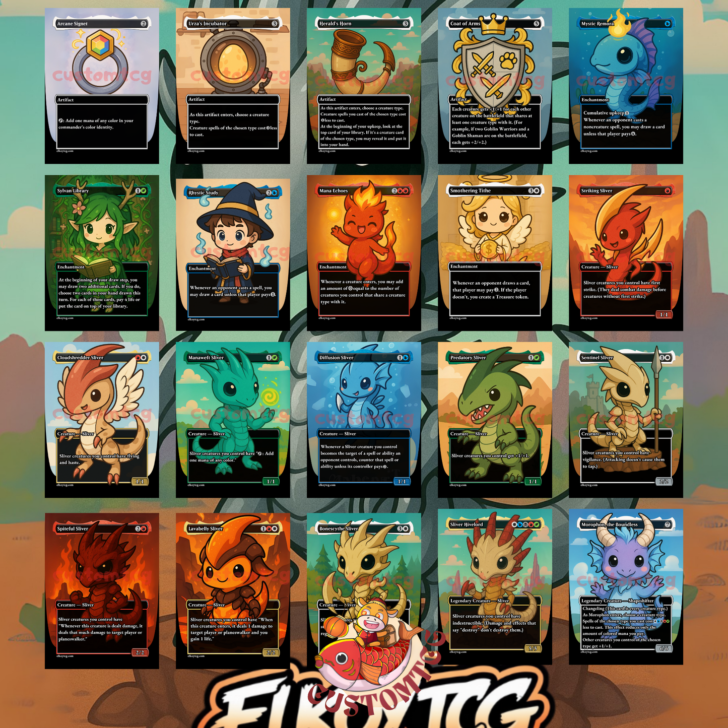 The First Sliver Chibi Deck
