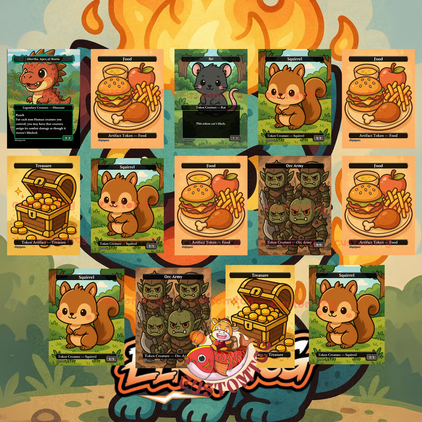 Ygra, Eater of All Chibi Deck