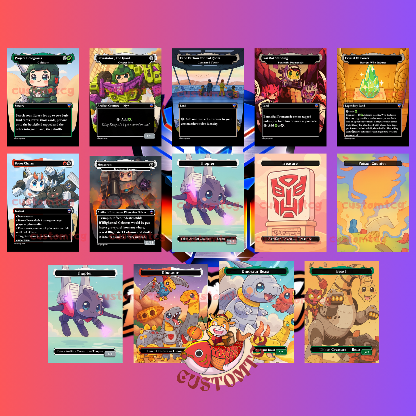 Transformers Chibi Deck