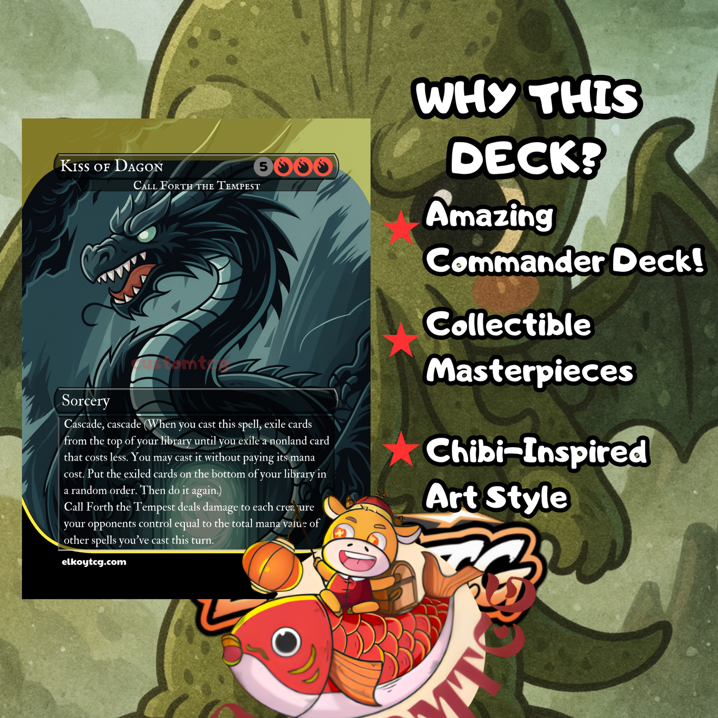 Cthulhu Chibi Custom Deck