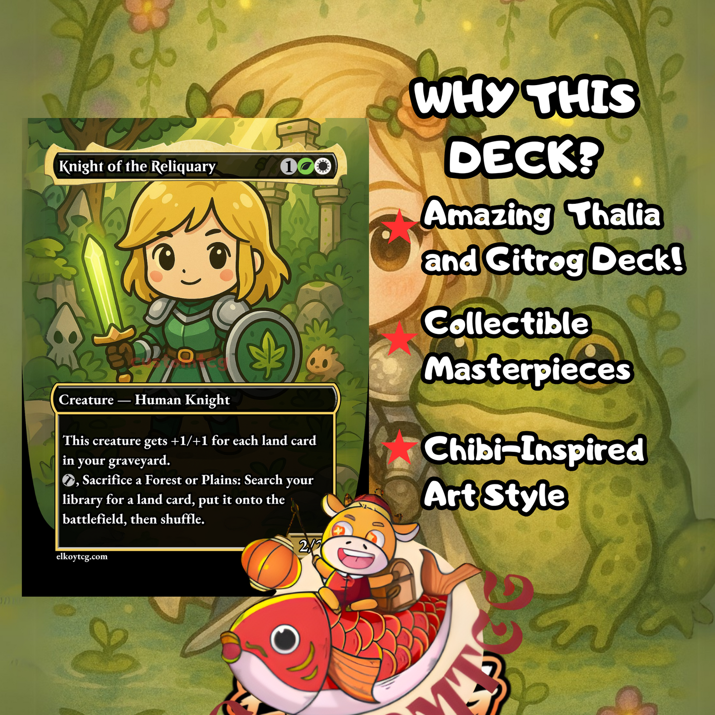 Thalia and The Gitrog Monster Custom Deck
