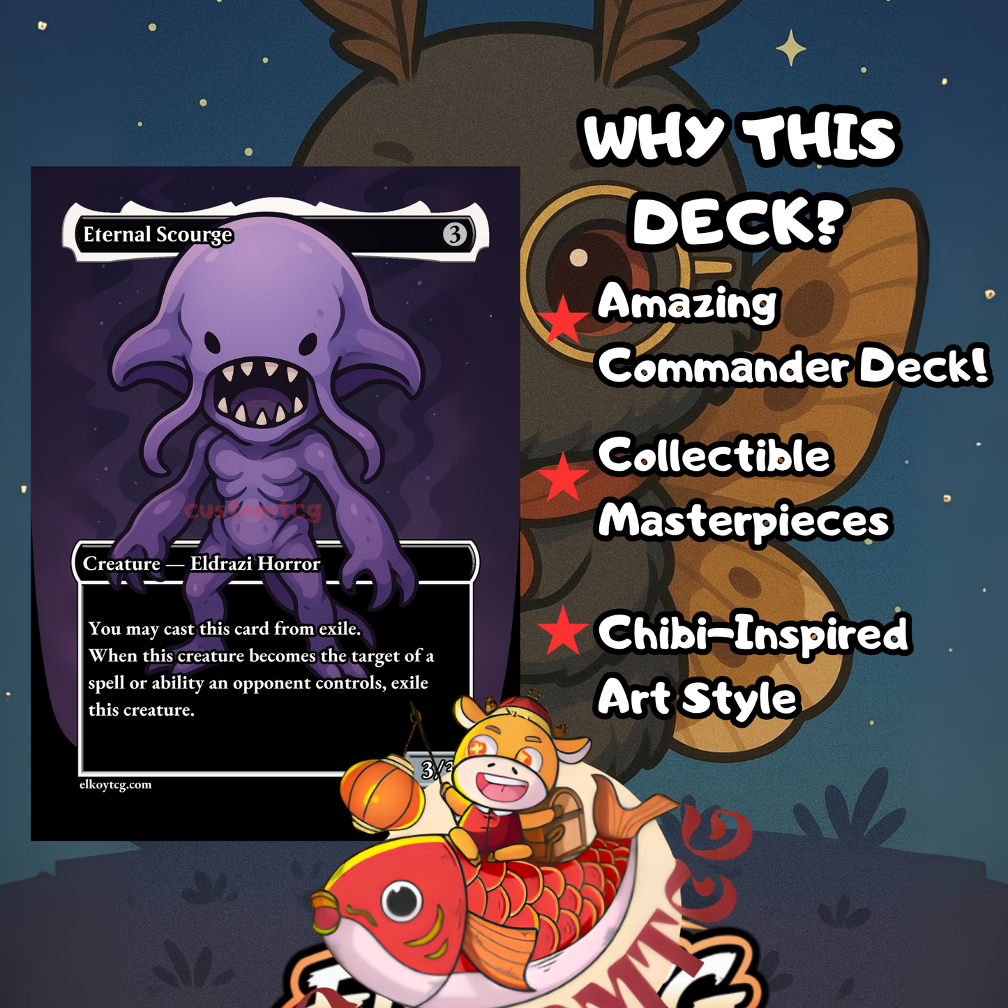 The Wise Mothman Chibi Deck