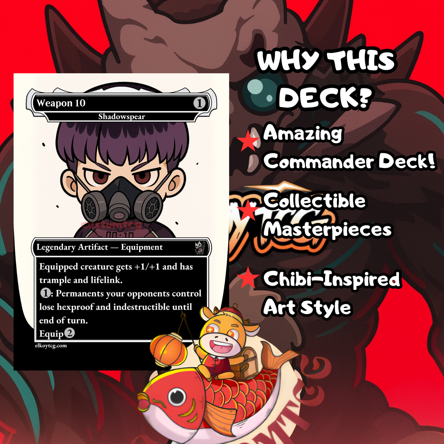 Kaiju Chibi Custom Deck