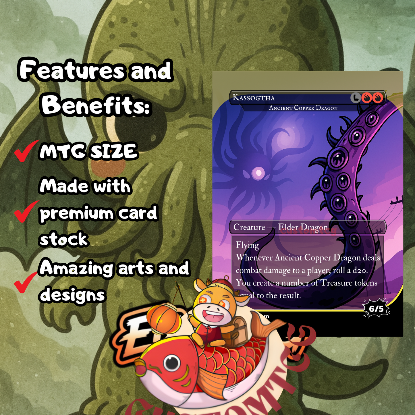 Cthulhu Chibi Custom Deck