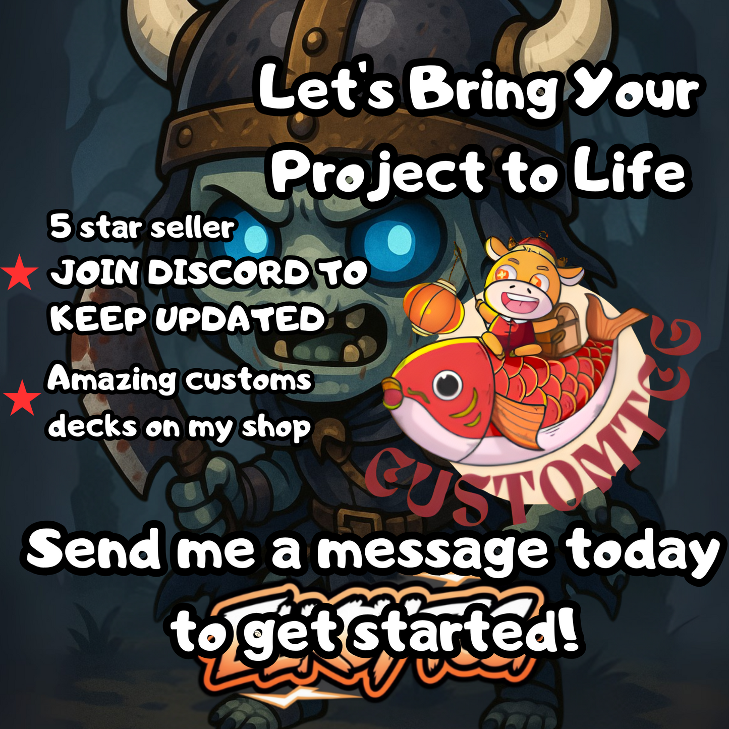 Wilhelt, the Rotcleaver Chibi Deck