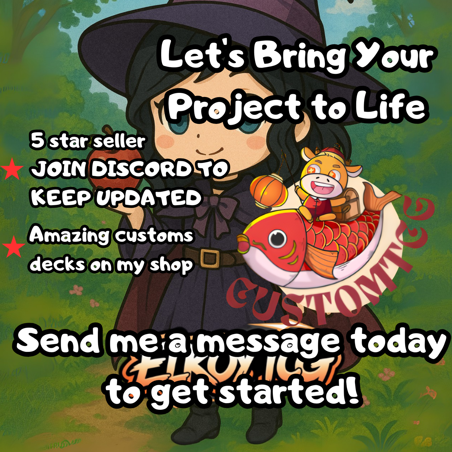 Eriette of the Charmed Apple Chibi Deck