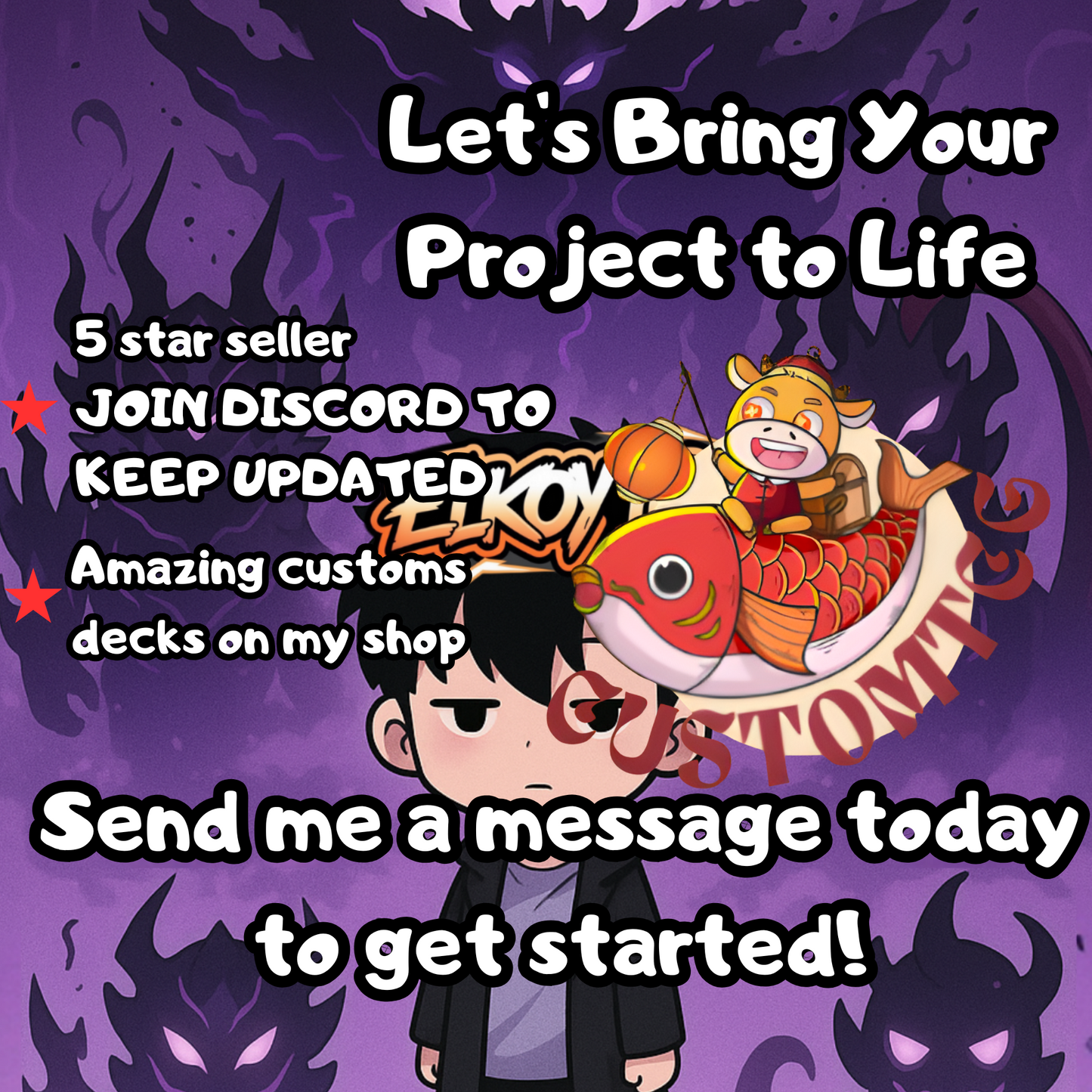 Solo Level Chibi Deck