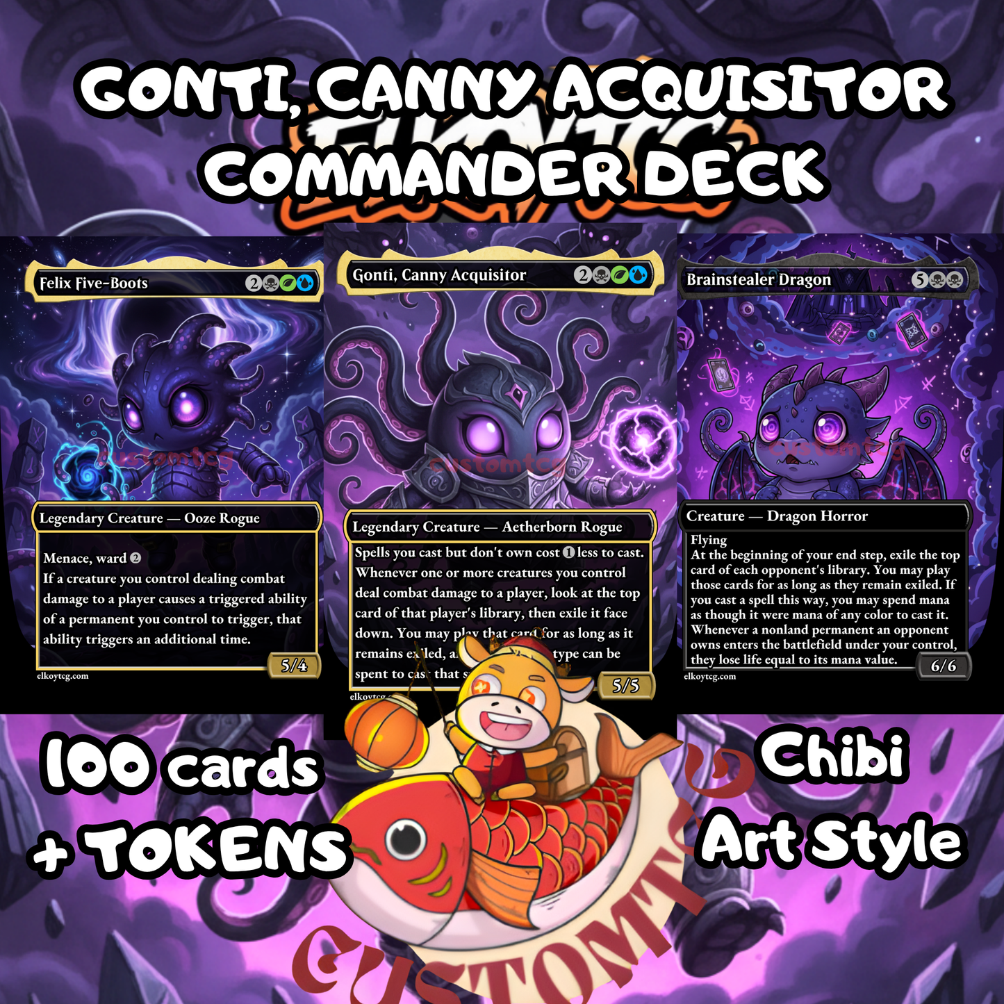 Gonti Custom Chibi MTG Commander Deck
