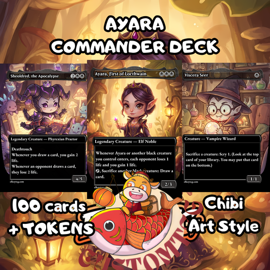 AYARA, FIRST OF LOCTHWAIN – Chibi Deck👑🖤✨