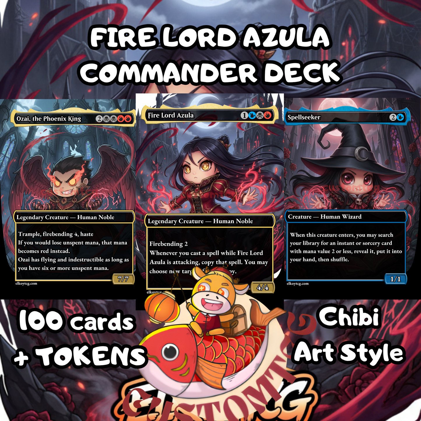 Fire Lord Azula Chibi Commander Deck