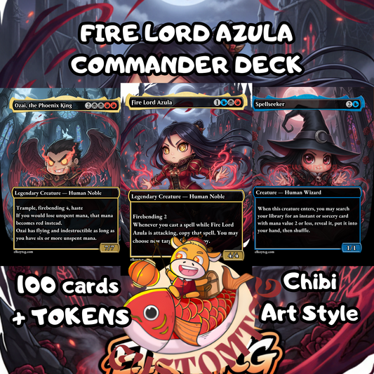 Fire Lord Azula Chibi Commander Deck