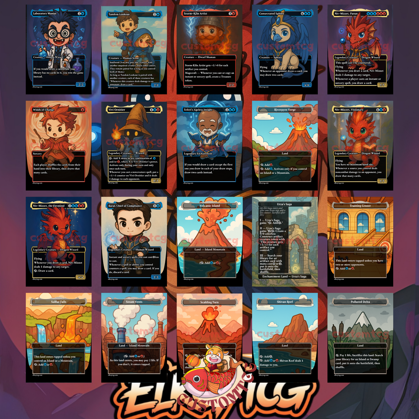 Niv-Mizzet, Parun Chibi Deck