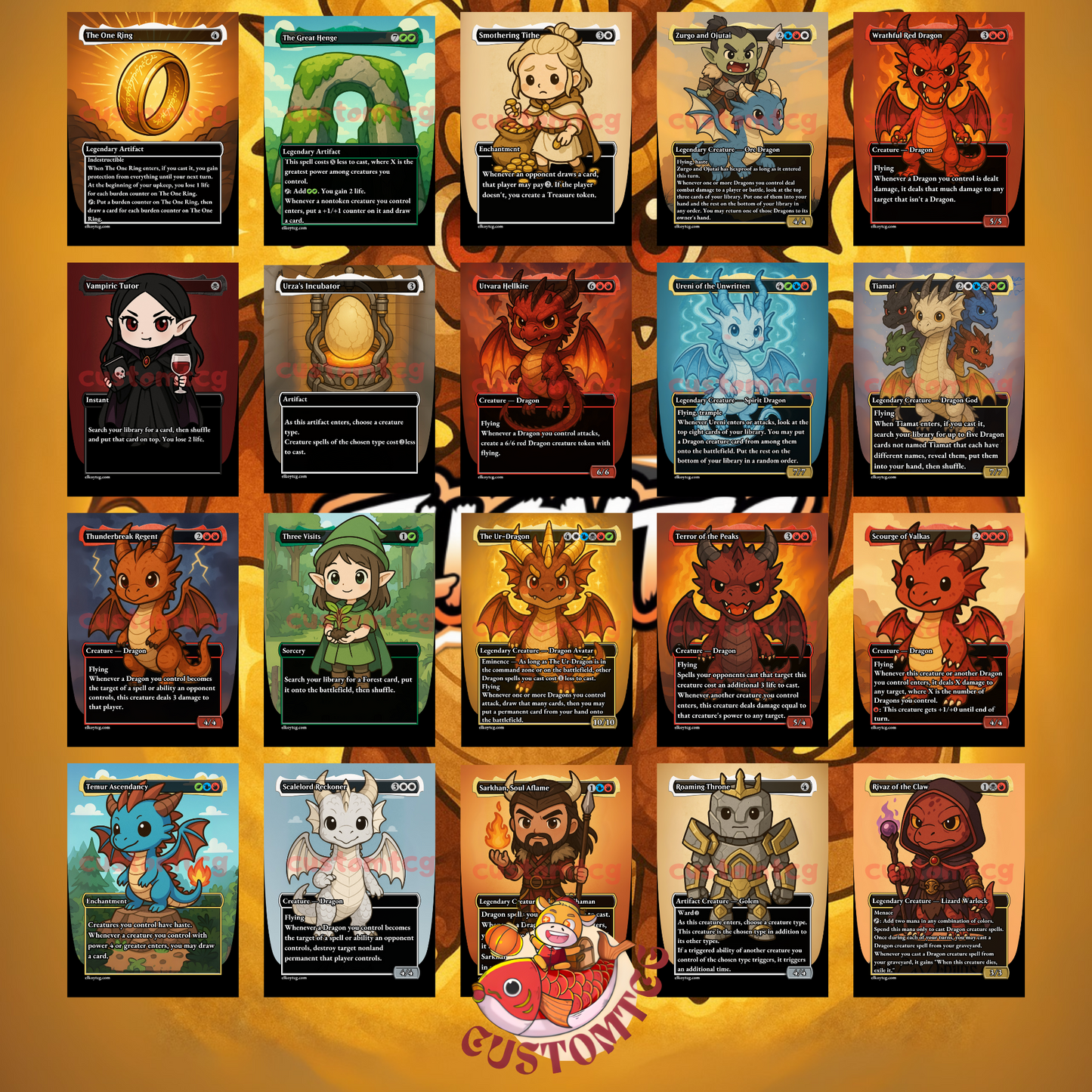 The Ur-Dragon Chibi Deck