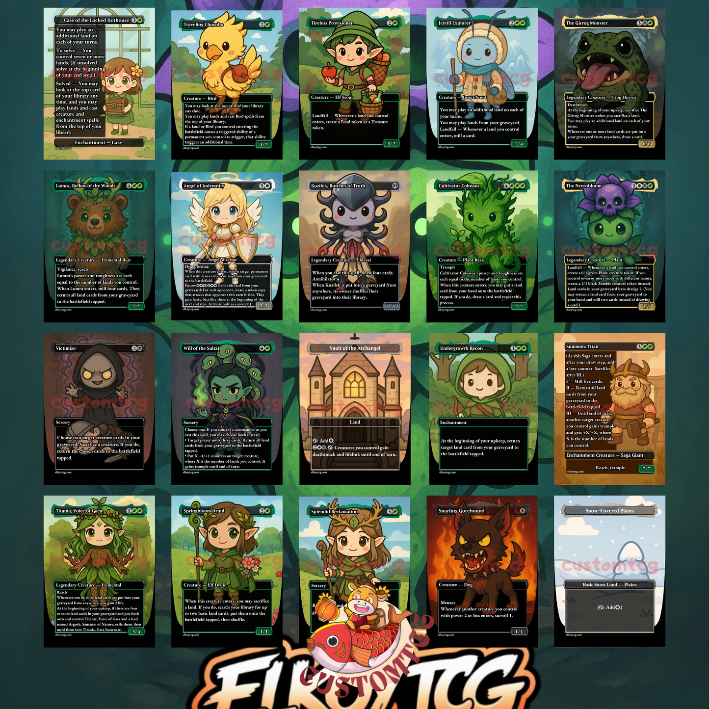 Necrobloom Chibi Deck