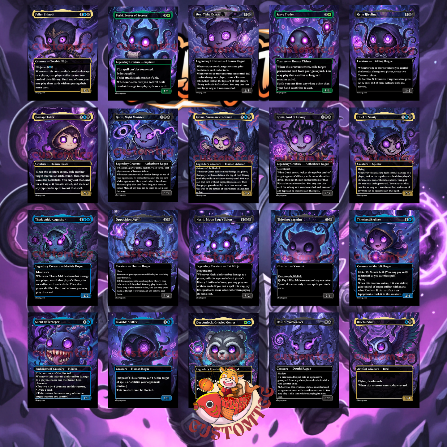 Gonti Custom Chibi MTG Commander Deck