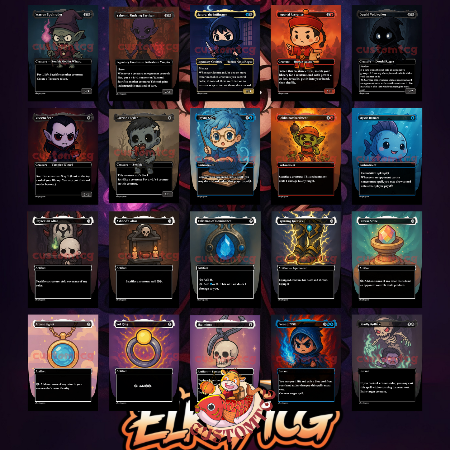 Marchesa, the Black Rose Chibi Deck