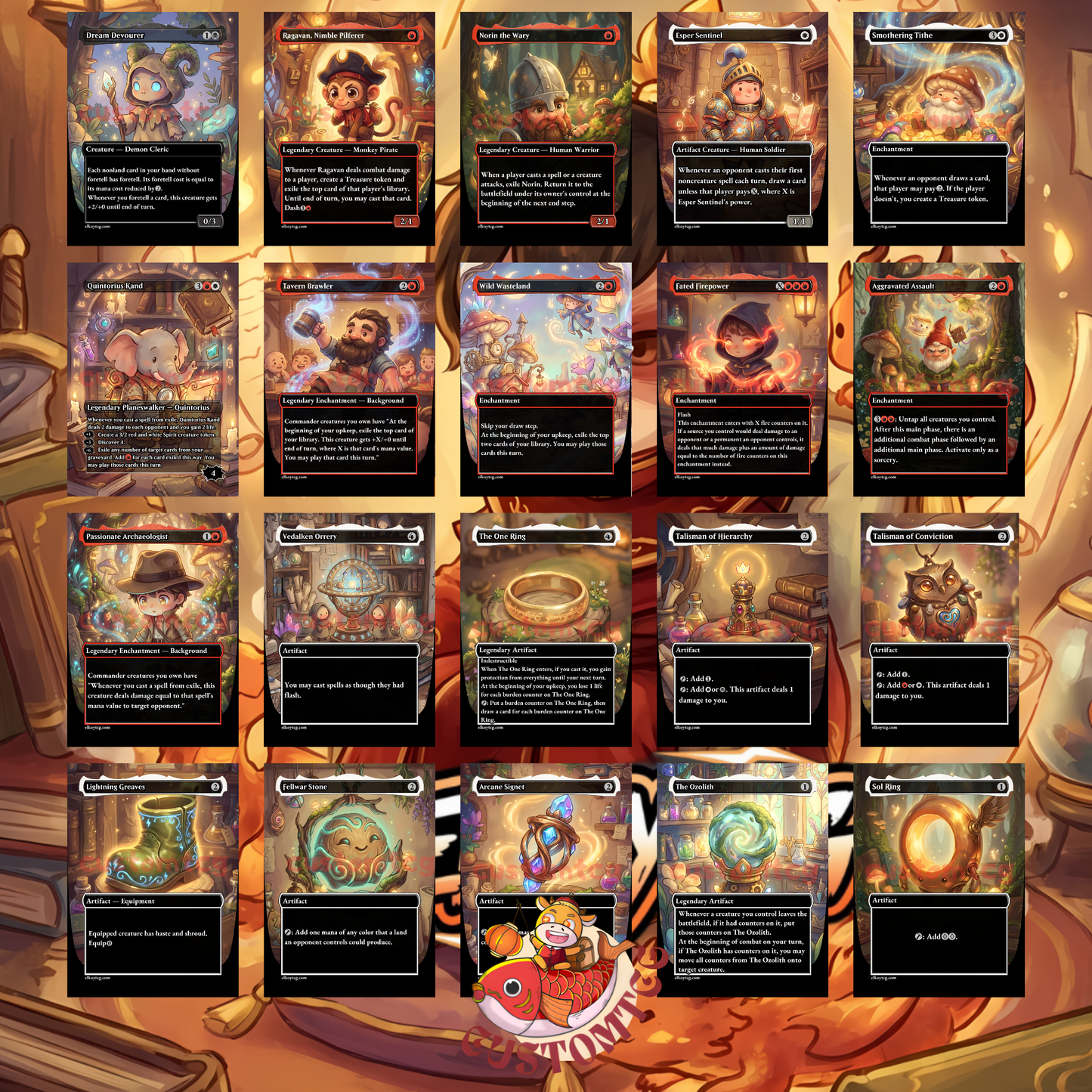 FIRE LORD AZULA – Chibi  Deck 👑🔥