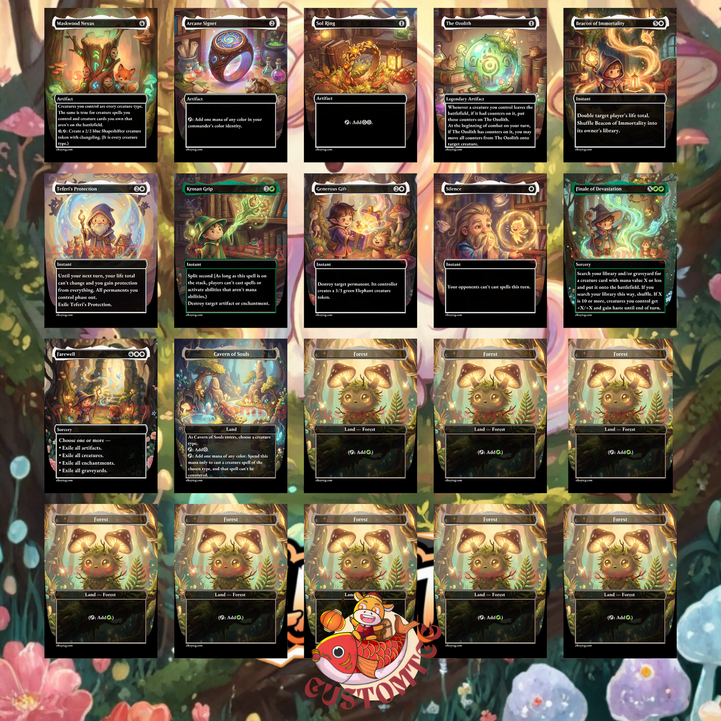 🌈🦄 Lathiel, the Bounteous Dawn — Chibi Deck | 100 Cards + Tokens