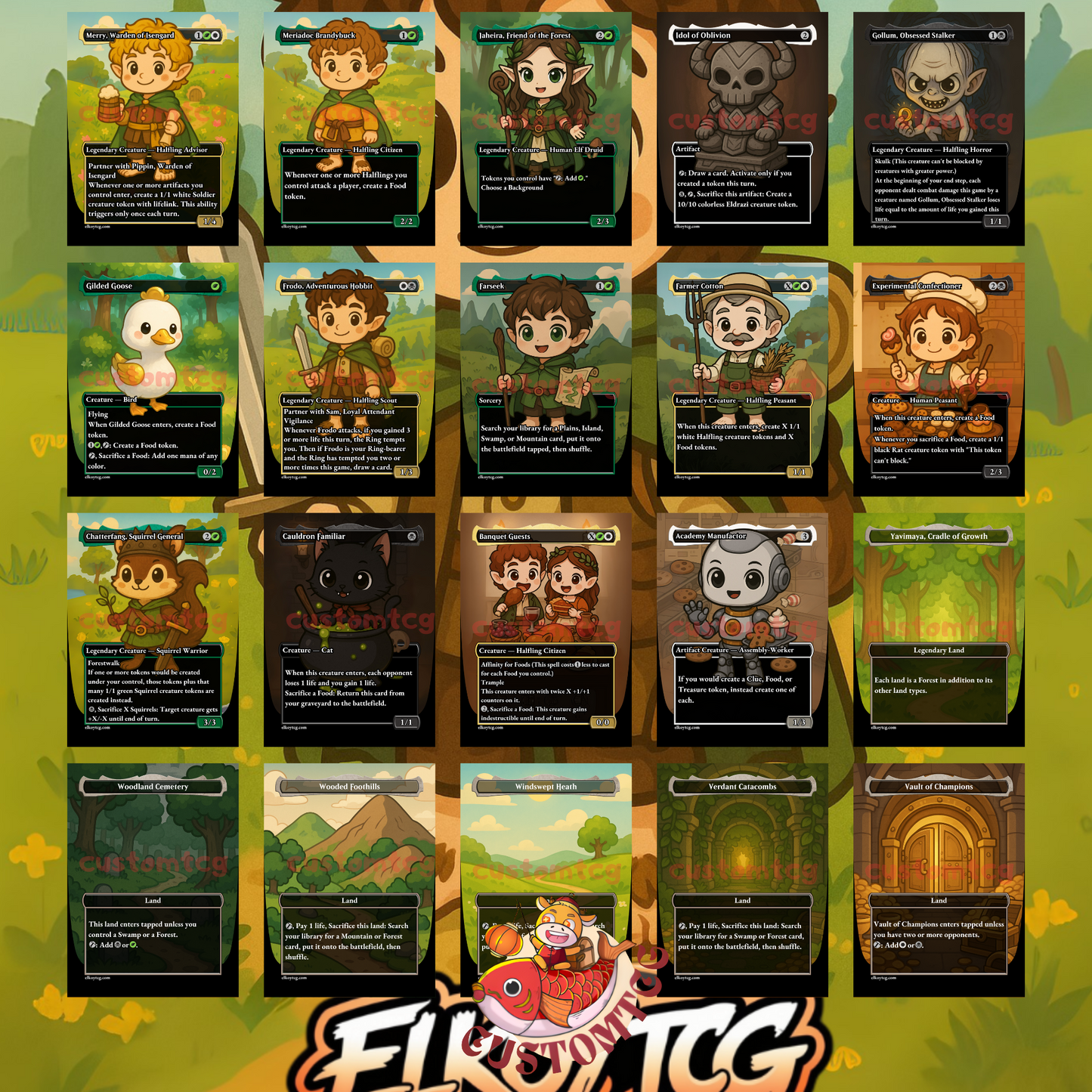 Frodo And Sam Chibi Deck