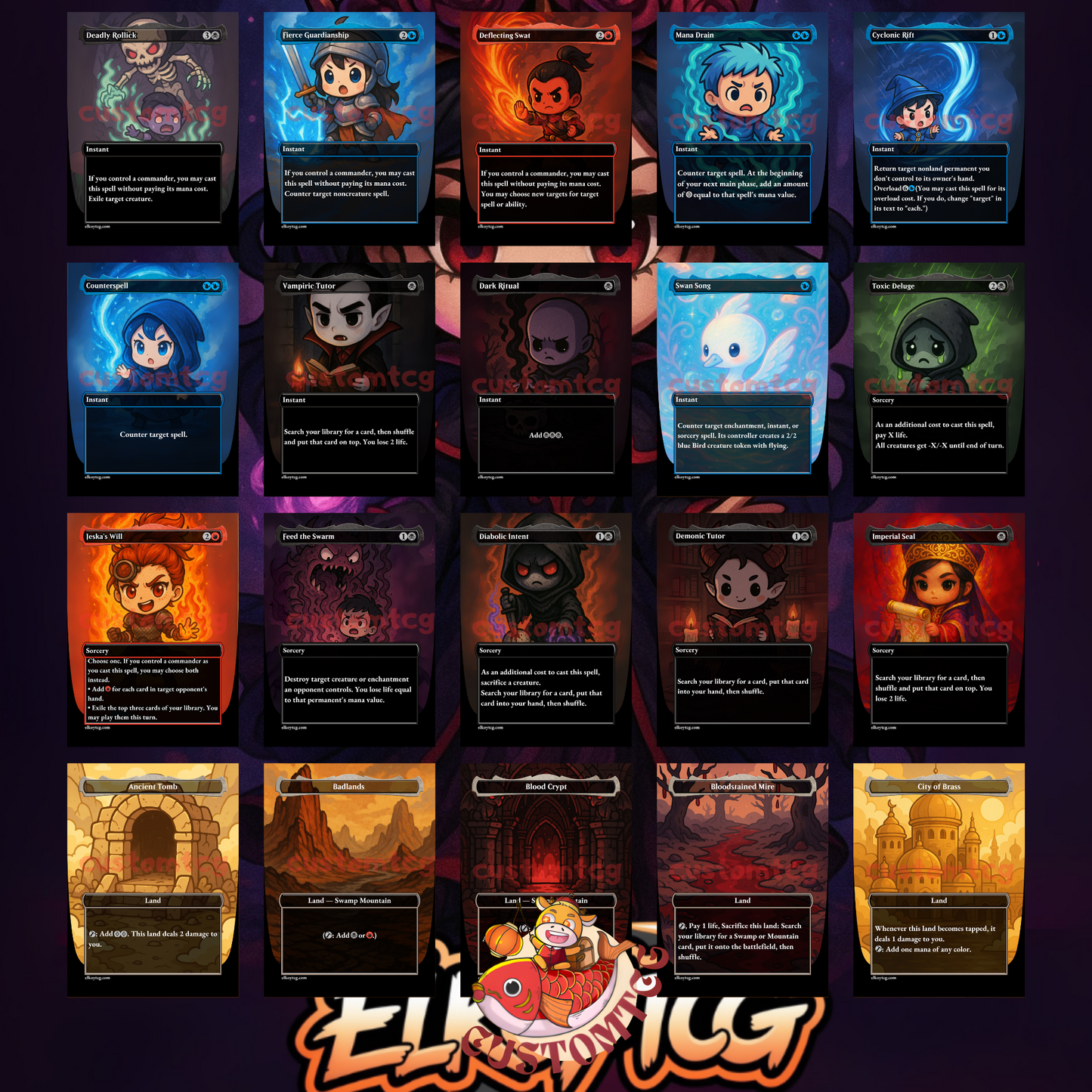 Marchesa, the Black Rose Chibi Deck
