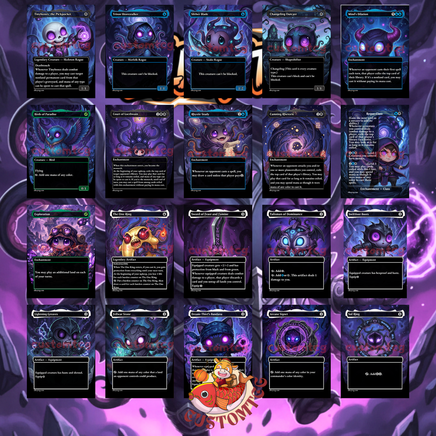 Gonti Custom Chibi MTG Commander Deck