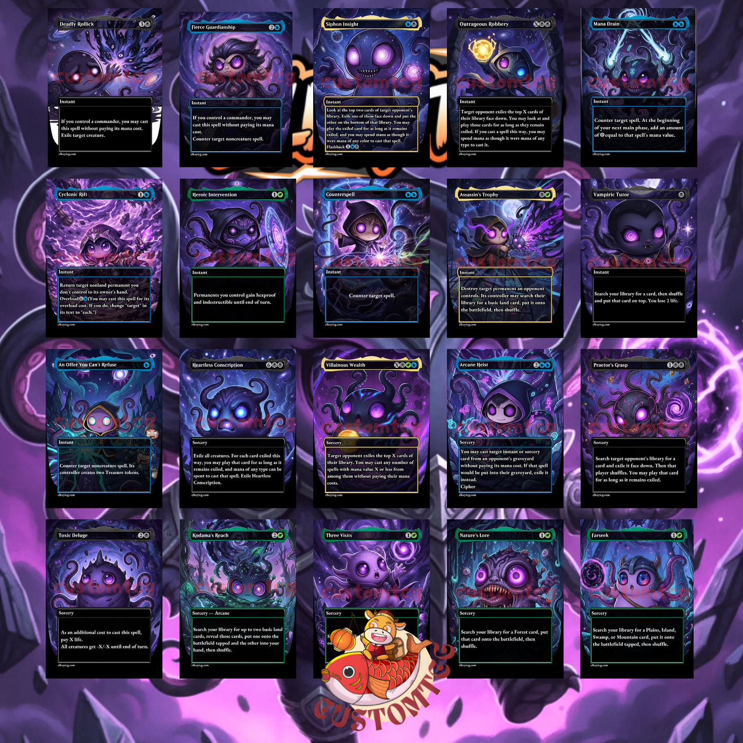 Gonti Custom Chibi MTG Commander Deck