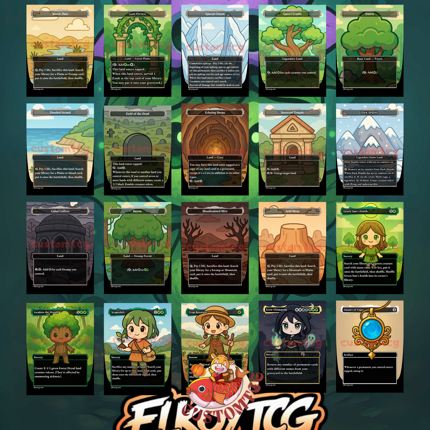 Necrobloom Chibi Deck