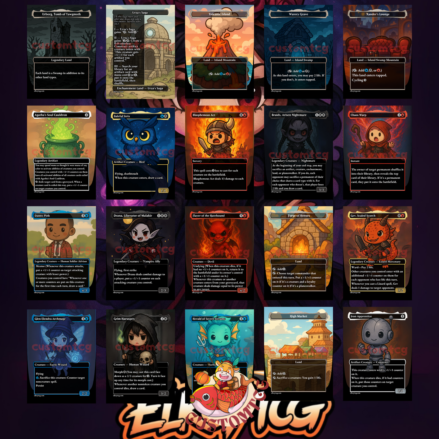 Marchesa, the Black Rose Chibi Deck