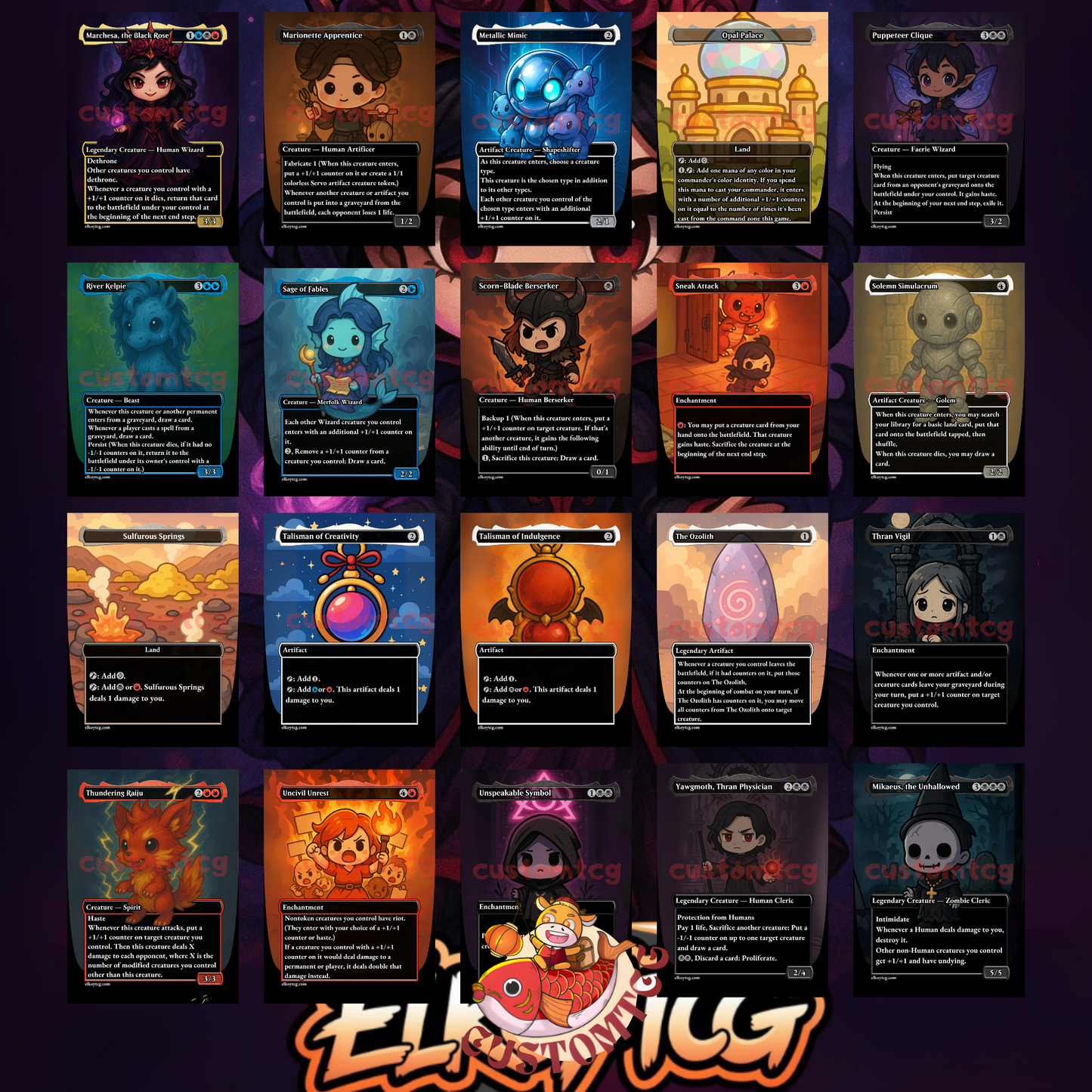 Marchesa, the Black Rose Chibi Deck