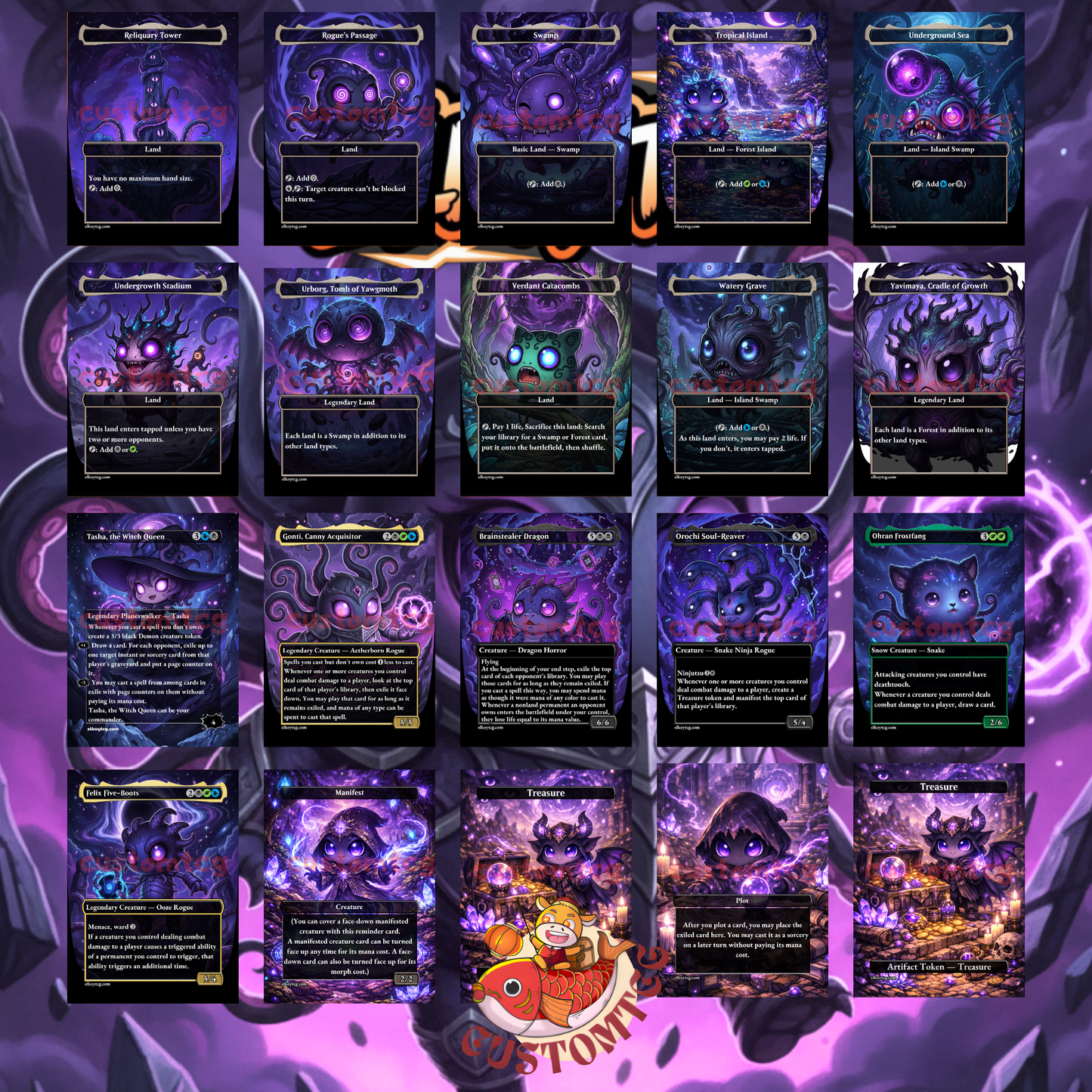 Gonti Custom Chibi MTG Commander Deck