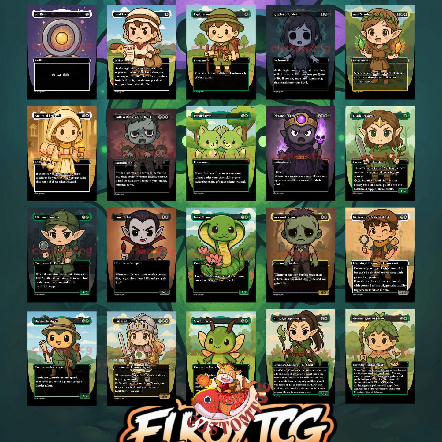 Necrobloom Chibi Deck
